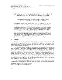 Xây dựng hệ thống câu hỏi về chủ đề “Cơ học” vật lí 10 THPT theo hướng phát triển năng lực học sinh - Nguyễn Bảo Hoàng Thanh