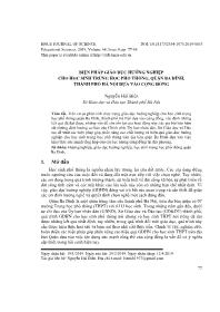 Biện pháp giáo dục hướng nghiệp cho học sinh Trung học Phổ thông, quận Ba Đình, thành phố Hà Nội dựa vào cộng đồng