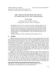 Biểu tượng nước mắt trong tiểu thuyết của một số nhà văn nữ Việt Nam đương đại