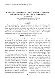 Bình Dương trong kháng chiến chống Pháp xâm lược 1945 – 1954: Những sự kiện lịch sử quan trọng