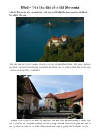 Bled - Tòa lâu đài cổ nhất Slovenia