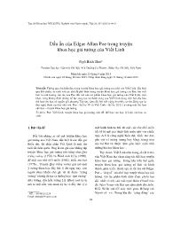 Dấu ấn của Edgar Allan Poe trong truyện khoa học giả tưởng của Viết Linh