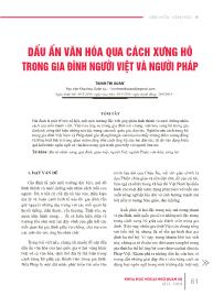 Dấu ấn văn hóa qua cách xưng hô trong gia đình người Việt và người Pháp