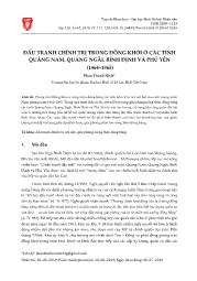 Đấu tranh chính trị trong đồng khởi ở các tỉnh Quảng Nam, Quảng Ngãi, Bình Định và Phú Yên