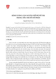 Hình tượng con người chối bỏ đô thị trong tiểu thuyết Đỗ Phấn