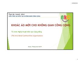 Khoác áo mới cho không gian công cộng