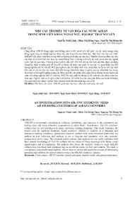 Nhu cầu tìm hiểu về văn hóa các nước Asean trong sinh viên khoa ngoại ngữ, Đại học Thái Nguyên