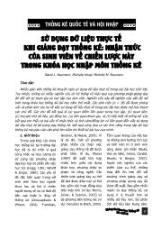 Sử dụng dữ liệu thực tế khi giảng dạy thống kê: Nhận thức của sinh viên về chiến lược này trong khóa học nhập môn thống kê