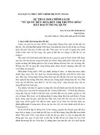 Sự thay đổi chính sách “Từ quốc hữu hóa đến thị trường hóa” đất đai ở Trung Quốc