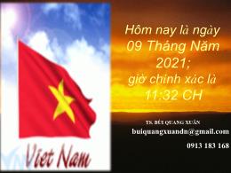 Bài giảng Tổng quan QLNN về kinh tế - Bùi Quang Xuân