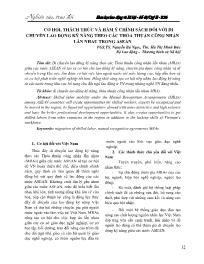 Cơ hội, thách thức và hàm ý chính sách đối với di chuyển lao động kỹ năng theo các thỏa thuận công nhận lẫn nhau trong Asean