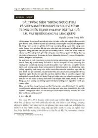 Đài tưởng niệm “Những người Pháp và Việt Nam ở Trung Kỳ hy sinh vì xứ sở trong chiến tranh 1914-1918” đặt tại Huế: Báu vật bị biến dạng và lãng quên !