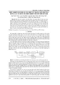 Điều khiển bám hệ quang điện tử trong môi trường rung lắc sử dụng bộ điều khiển pid mờ thích nghi