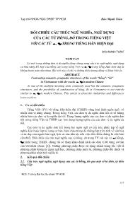 Đối chiếu cấu trúc ngữ nghĩa, ngữ dụng của các từ hồng, đỏ trong tiếng Việt với các từ 红, 赤 trong tiếng Hán hiện đại