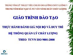 Giáo trình Thực hành đánh giá nội bộ và duy trì hệ thống quản lý chất lượng