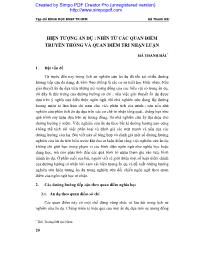 Hiện tượng ẩn dụ : Nhìn từ các quan điểm truyền thống và quan điểm tri nhận luận