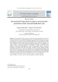Hợp tác quốc tế về bảo vệ môi trường biển trong khu vực Đông Á và Đông Nam Á