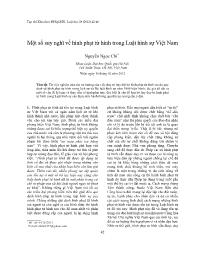 Một số suy nghĩ về hình phạt tử hình trong Luật hình sự Việt Nam