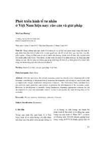 Phát triển kinh tế tư nhân ở Việt Nam hiện nay: rào cản và giải pháp