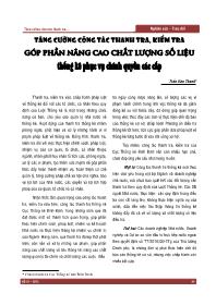 Tăng cường công tác thanh tra, kiểm tra góp phần nâng cao chất lượng số liệu thống kê phục vụ chính quyền các cấp