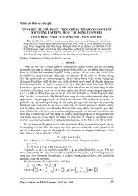 Tổng hợp hệ điều khiển theo chế độ trượt cho một lớp đối tượng bất định, dưới tác động của nhiễu