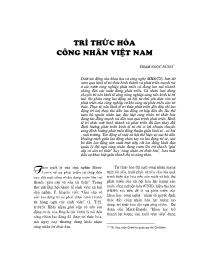 Trí thức hóa công nhân Việt Nam