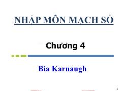 Bài giảng Nhập môn mạch số - Chương 4: Bìa Karnaugh - Hồ Ngọc Diễm