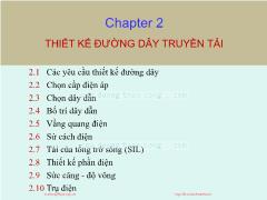 Bài giảng Thiết kế đường dây và trạm biến áp - Chương 2: Thiết kế đường dây truyền tải - Huỳnh Quốc Việt