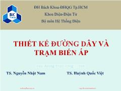 Bài giảng Thiết kế đường dây và trạm biến áp - Giới thiệu - Huỳnh Quốc Việt