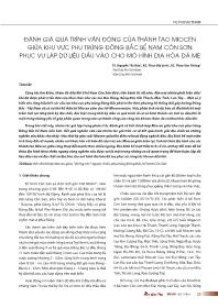 Đánh giá quá trình vận động của thành tạo miocen giữa khu vực phụ trũng đông bắc bể nam côn sơn phục vụ lập dữ liệu đầu vào cho mô hình địa hóa đá mẹ