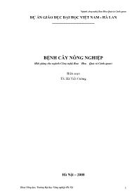 Giáo trình Bệnh cây nông nghiệp - Hà Viết Cường