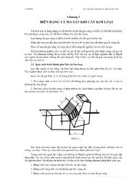 Giáo trình Cơ sở cắt gọt kim loại - Chương 3: Biến dạng và ma sát khi cắt kim loại - Nguyễn Thế Tranh