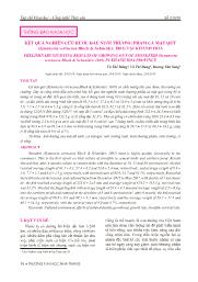 Kết quả nghiên cứu bước đầu nuôi thương phẩm cá mặt quỷ (synanceia verrucosa bloch & schneider, 1801) tại Khánh Hòa