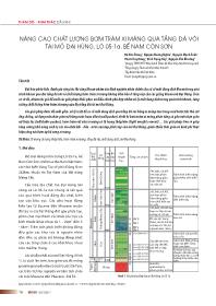 Nâng cao chất lượng bơm trám xi măng qua tầng đá vôi tại mỏ đại hùng, lô 05-1a, bể Nam Côn Sơn