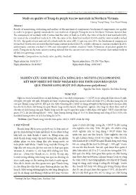 Nghiên cứu ảnh hưởng của nồng độ 1-Methylcyclopropene kết hợp nhiệt độ thấp nhằm kéo dài thời gian bảo quản quả thanh long ruột đỏ (hylocereus polyrhizus)