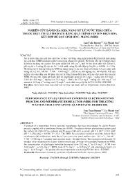 Nghiên cứu đánh giá khả năng xử lý nước thải chứa thuốc diệt cỏ glyphosate bằng quá trình fenton điện hóa kết hợp bể lọc sinh hoc - màng (mbr)