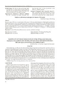 Nghiên cứu kỹ thuật nhân nuôi in vitro tế bào sâu khoang (spodoptera litura) bước đầu hướng tới sản xuất chế phẩm sinh học trừ sâu qua con đường lây nhiễm vi rút