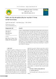 Nghiên cứu trồng thử nghiệm giống dưa vàng Kim Cô Nương tại tỉnh Tuyên Quang