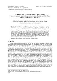 Sự biến động các chỉ tiêu sinh lí, sinh trưởng theo tuổi phát triển của quả chanh leo (passiflora edulis sims) trồng tại Nho Quan, Ninh Bình