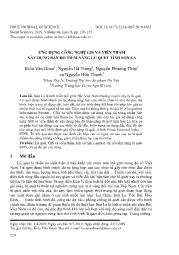 Ứng dụng công nghệ GIS và viễn thám xây dựng bản đồ tiềm năng lũ quét tỉnh Sơn La