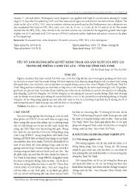 Yếu tố ảnh hưởng đến quyết định tham gia sản xuất lúa hữu cơ trong hệ thống canh tác lúa - tôm tại tỉnh Trà Vinh