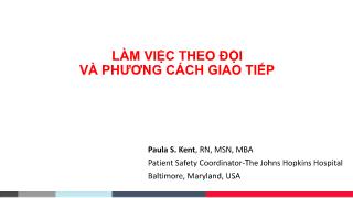 Bài giảng Làm việc theo đội và phương cách giao tiếp