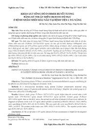 Khảo sát nồng độ D-Dimer huyết tương bằng kỹ thuật miễn dịch đo độ đục ở bệnh nhân nhồi màu não tại Bệnh viện C Đà Nẵng