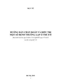 Tài liệu Hướng dẫn chẩn đoán và điều trị một số bệnh thường gặp ở trẻ em