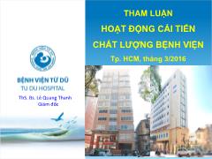 Tham luận hoạt động cải tiến chất lượng bệnh viện