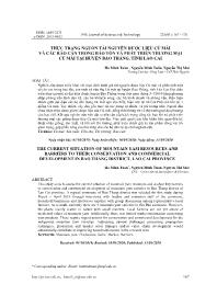 Thực trạng nguồn tài nguyên dược liệu củ mài và các rào cản trong bảo tồn và phát triển thương mại của mài tại huyện Bảo Thắng, tỉnh Lào Cai