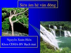 Bài giảng Siêu âm hệ vận động - Nguyễn Xuân Hiền