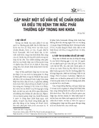 Đề tài Cập nhật một số vấn đề về chẩn đoán và điều trị bệnh tim mắc phải thường gặp trong nhi khoa - Hồ Sỹ Hà