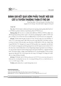 Đề tài Đánh giá kết quả sớm phẫu thuật nội soi cắt u tuyến thượng thận ở trẻ em - Phạm Duy Hiênf