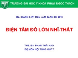 Điện tâm đồ lớn nhĩ-thất - Phan Thái Hảo